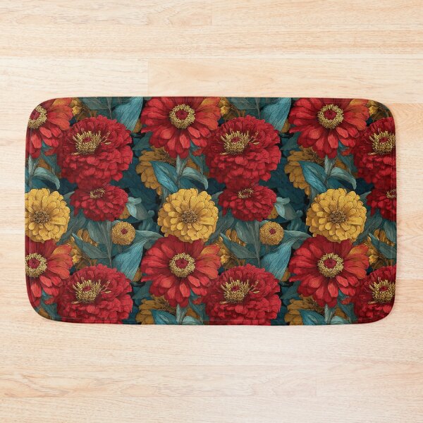 Item preview, Edgy Zinnia  - Botanical Garden Pattern - Valentine Gifts For Girlfriend designed and sold by RoyalStarsPatts.