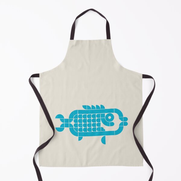 Item preview, Deep Current—Fish | Geometric Ocean Art - turquoise designed and sold by POCOmuchoStudio.