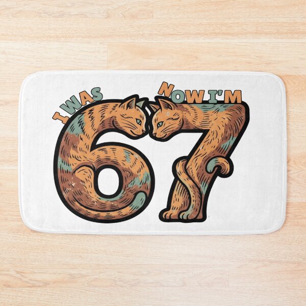 Item preview, funny cat  i was 6 now i am 7 birthday six seven cat lovers designed and sold by ArtDesignTp.