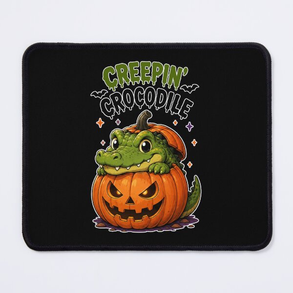 Item preview, Creepin' Crocodile - Cute Halloween Gator in Jack O' Lantern - pumpkin designed and sold by bkeer abobkr.
