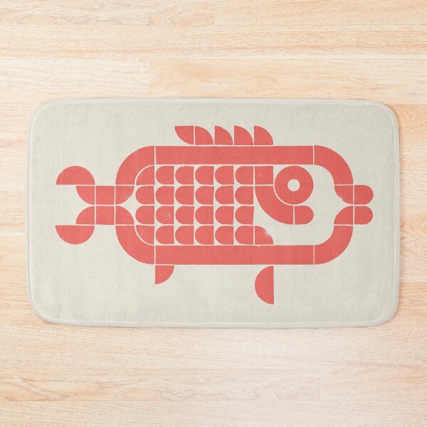 Item preview, Deep Current—Fish | Geometric Ocean Art - coral designed and sold by POCOmuchoStudio.