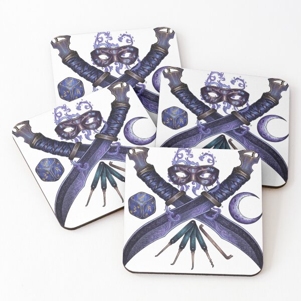 Item preview, Arcane Trickster Rogue Daggers & Magic - D&D Vintage Art designed and sold by Genkiess.