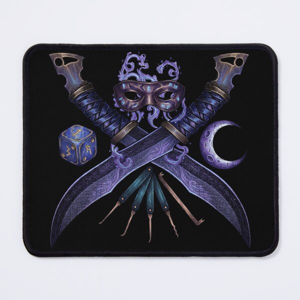 Item preview, Arcane Trickster Rogue Daggers & Magic - D&D Vintage Art designed and sold by Genkiess.