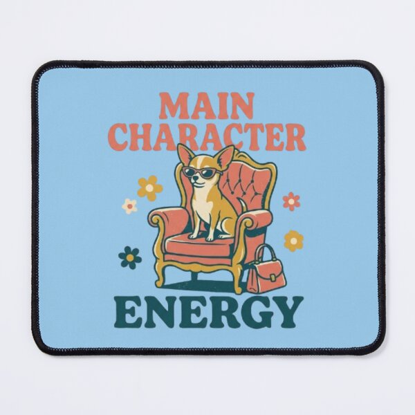Item preview, Main Character Energy – Confident Dog on Chair Artwork designed and sold by Dogandesighn.