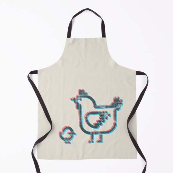Item preview, Freshly Hatched | Geometric Bird Illustration - carmine and turquoise designed and sold by POCOmuchoStudio.