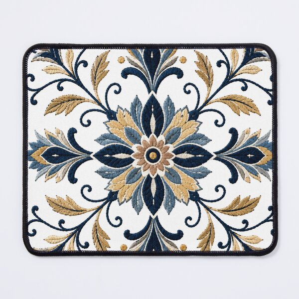 Item preview, Boho Blue & Gold Floral Mandala designed and sold by Punch-E415.