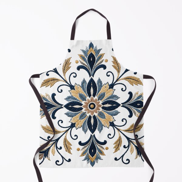Item preview, Boho Blue & Gold Floral Mandala designed and sold by Punch-E415.