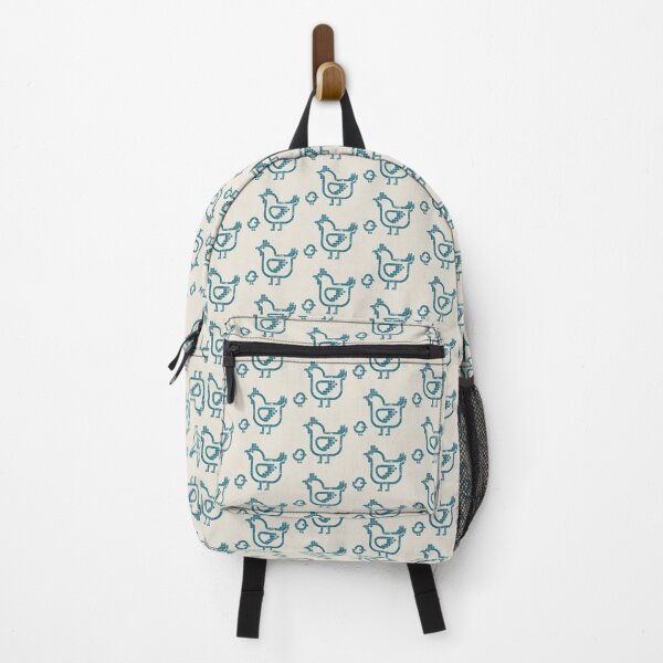 Item preview, Freshly Hatched | Geometric Bird Illustration - Petrol Blue designed and sold by POCOmuchoStudio.
