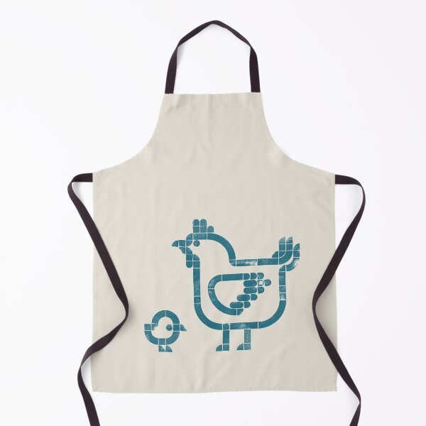 Item preview, Freshly Hatched | Geometric Bird Illustration - Petrol Blue designed and sold by POCOmuchoStudio.