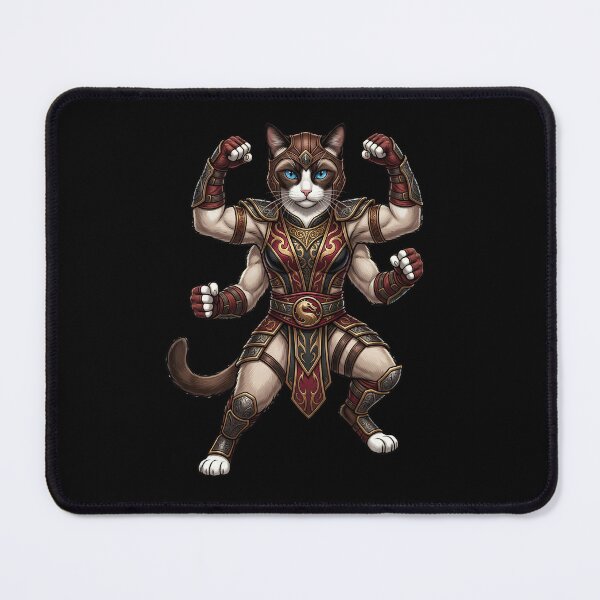 Item preview, Four Armed Cat Warrior - Martial Arts Fantasy Fighter designed and sold by TOOBIC.