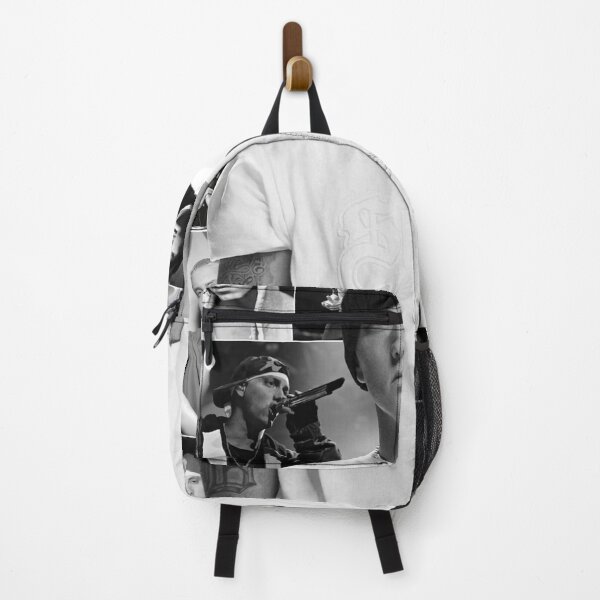 Item preview, Eminem Rap Icon Black and White Portrait Collage designed and sold by gorpissu.