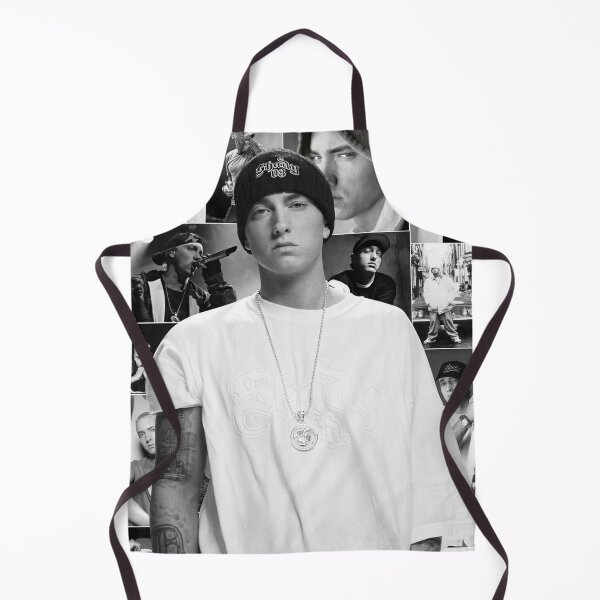 Item preview, Eminem Rap Icon Black and White Portrait Collage designed and sold by gorpissu.