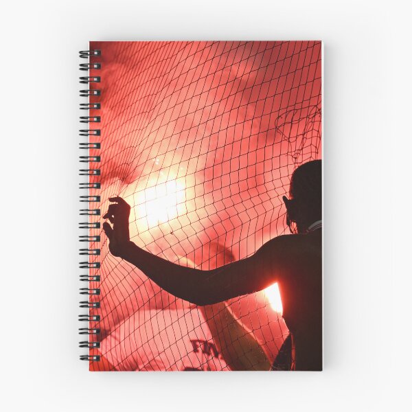 Item preview, Ultras pictured silhouetted with burning flares  designed and sold by STFPhotoAgency.