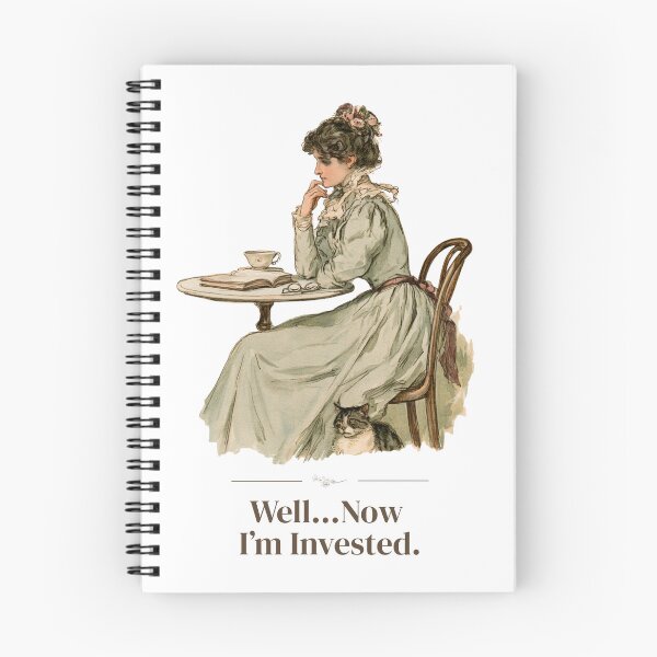 Item preview, Funny Gossip Tea Cup Vintage Bookish Woman designed and sold by CozyAndContrary.