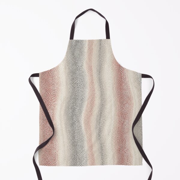 Item preview, Luxury Koi Scale Fabric – Ivory Grey & Red designed and sold by annenambiro.