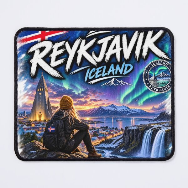 Item preview, Reykjavik Iceland – Northern Lights Travel Adventure Design designed and sold by URBIVO.