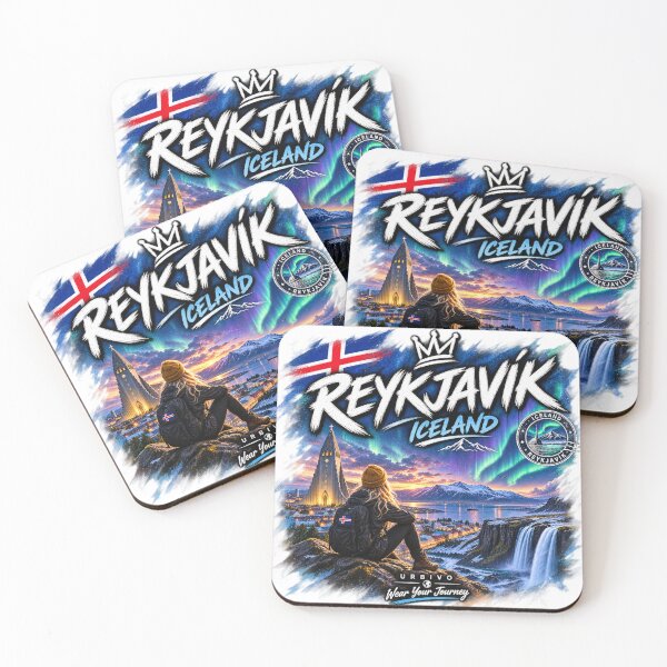 Item preview, Reykjavik Iceland – Northern Lights Travel Adventure Design designed and sold by URBIVO.