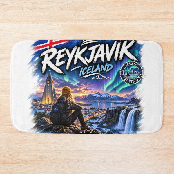Item preview, Reykjavik Iceland – Northern Lights Travel Adventure Design designed and sold by URBIVO.