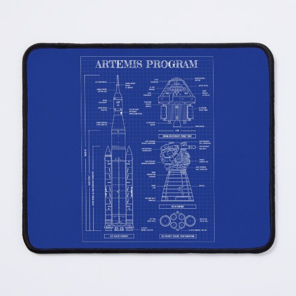Item preview, Space Launch System (SLS) Artemis Program (Blueprint Vertical) designed and sold by BGALAXY.