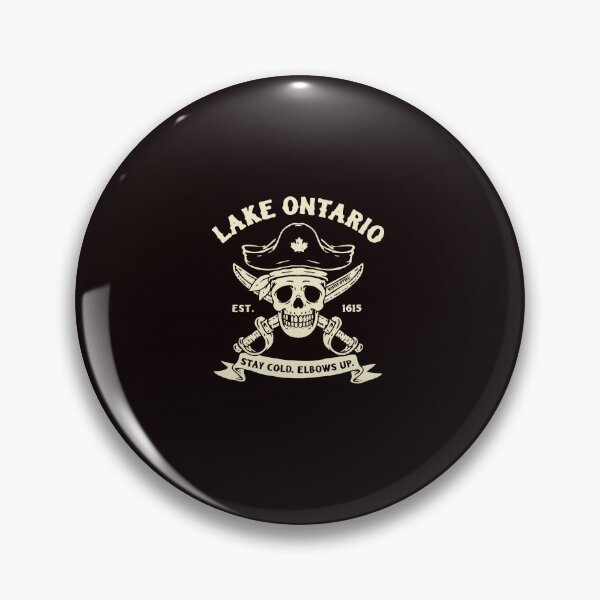 Item preview, Lake Ontario Pirate Skull Crossbones Stay Cold Elbows Up designed and sold by ImeldaSparks.