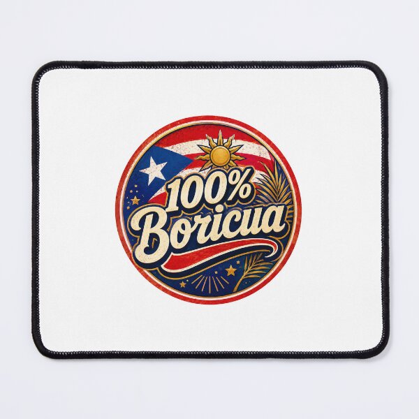 Item preview, 100% Boricua Puerto Rican Pride Sticker designed and sold by RedRubyBubble.