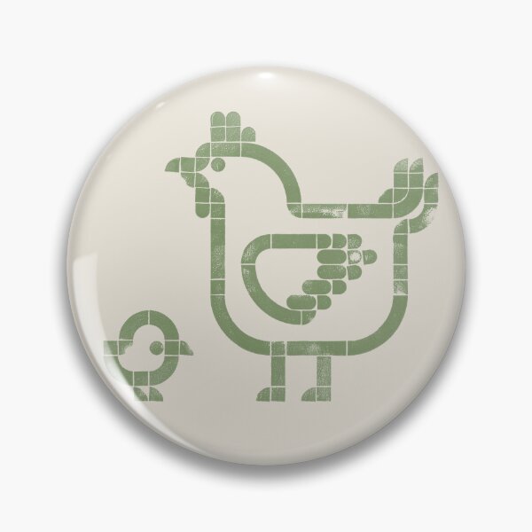 Item preview, Freshly Hatched | Geometric Bird Illustration - sage green designed and sold by POCOmuchoStudio.