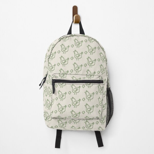 Item preview, Freshly Hatched | Geometric Bird Illustration - sage green designed and sold by POCOmuchoStudio.