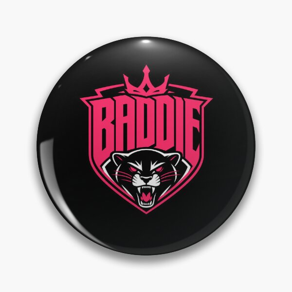Item preview, Baddie Pink Panther Mascot Shield - Fierce Streetwear & Gamer Girl Graphic designed and sold by BearLoveDesign.