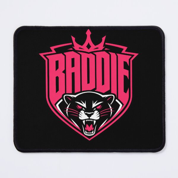 Item preview, Baddie Pink Panther Mascot Shield - Fierce Streetwear & Gamer Girl Graphic designed and sold by BearLoveDesign.