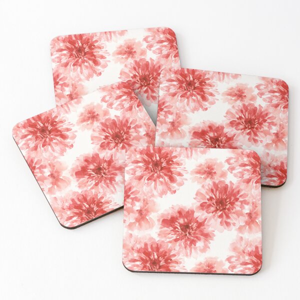 Item preview, Soft Zinnia Print  - Birthday Flower Pattern - Wedding Anniversary Gifts designed and sold by RoyalStarsPatts.