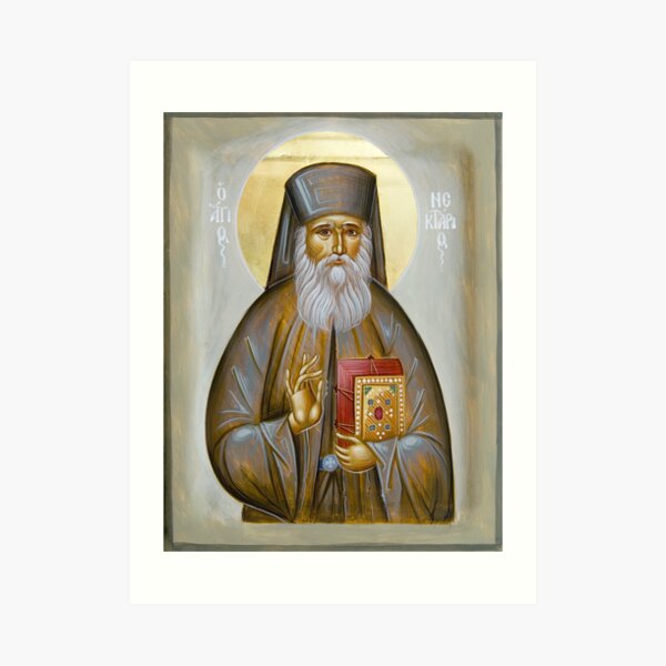 St Nektarios of Aigina Art Print