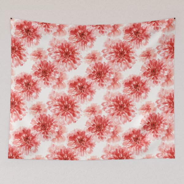 Item preview, Soft Zinnia Print  - Birthday Flower Pattern - Wedding Anniversary Gifts designed and sold by RoyalStarsPatts.