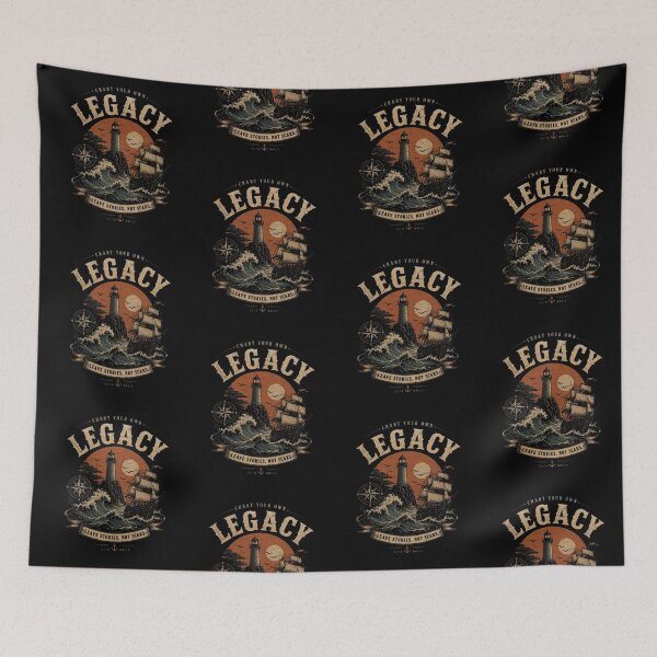 Item preview, Chart Your Own Legacy – Nautical Inspirational Artwork designed and sold by Dogandesighn.