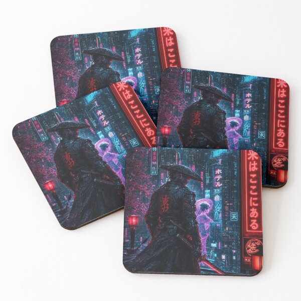Item preview, Cyberpunk Tokyo Samurai – Neon Future Japan designed and sold by vekotpu.