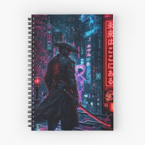 Item preview, Cyberpunk Tokyo Samurai – Neon Future Japan designed and sold by vekotpu.
