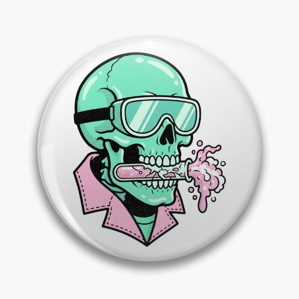 Item preview, Pastel Goth Chemist Skull Test Tube Lab Goggles Science Aesthetic designed and sold by mood-draftsman.