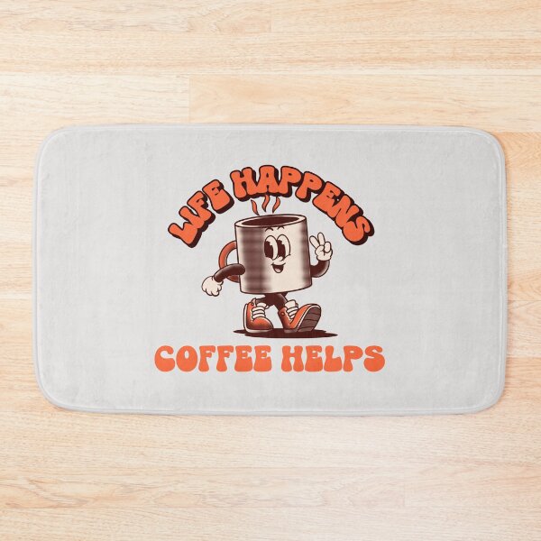 Item preview, Life Happens Coffee Helps - Retro Cartoon  designed and sold by chatzous.