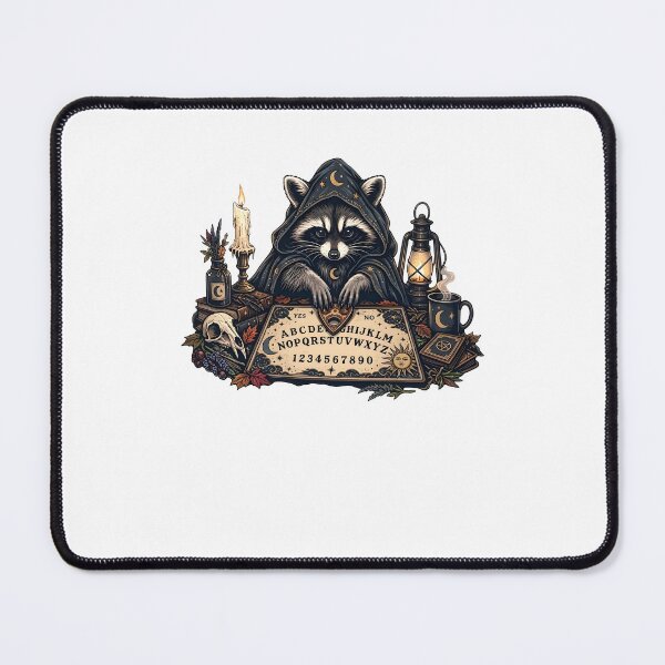 Item preview, Mystical Raccoon with Ouija Board designed and sold by PixlCrypt.
