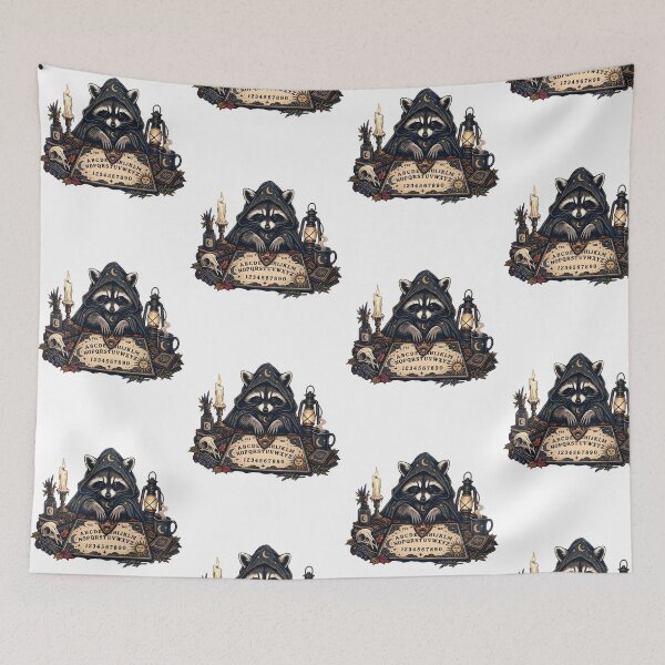 Item preview, Mystical Raccoon with Ouija Board designed and sold by PixlCrypt.