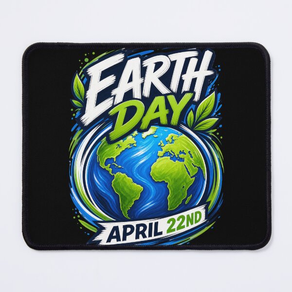 Item preview, Earth Day April 22nd Dynamic Paint Brush Globe - Eco Nature Awareness Graphic designed and sold by BearLoveDesign.