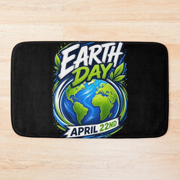 Item preview, Earth Day April 22nd Dynamic Paint Brush Globe - Eco Nature Awareness Graphic designed and sold by BearLoveDesign.