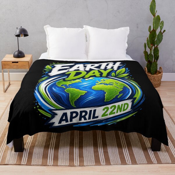 Item preview, Earth Day April 22nd Dynamic Paint Brush Globe - Eco Nature Awareness Graphic designed and sold by BearLoveDesign.