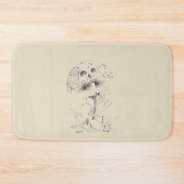 Item preview, Death Cap Skull Mushroom – Dark Botanical Ink Illustration designed and sold by simh.