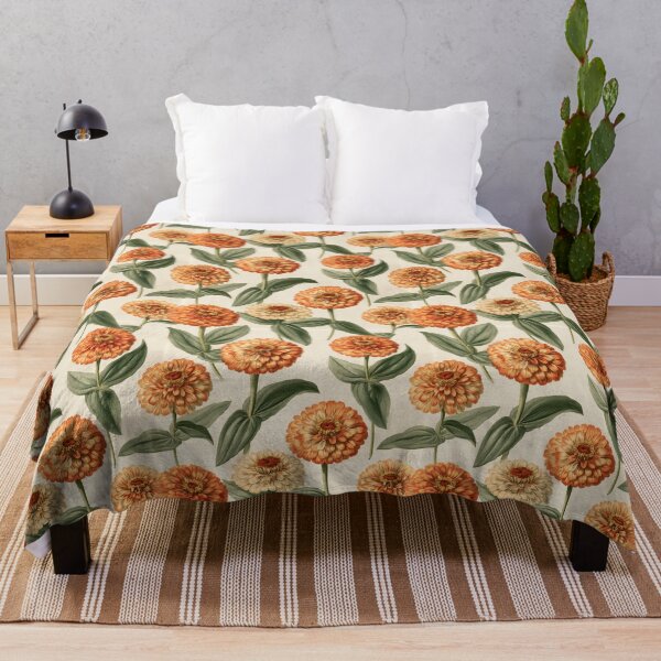 Item preview, Classic Zinnia Texture  - Retro Flower Floral - Anniversary Gift Ideas designed and sold by RoyalStarsPatts.