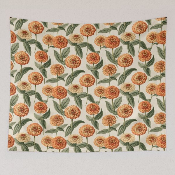 Item preview, Classic Zinnia Texture  - Retro Flower Floral - Anniversary Gift Ideas designed and sold by RoyalStarsPatts.