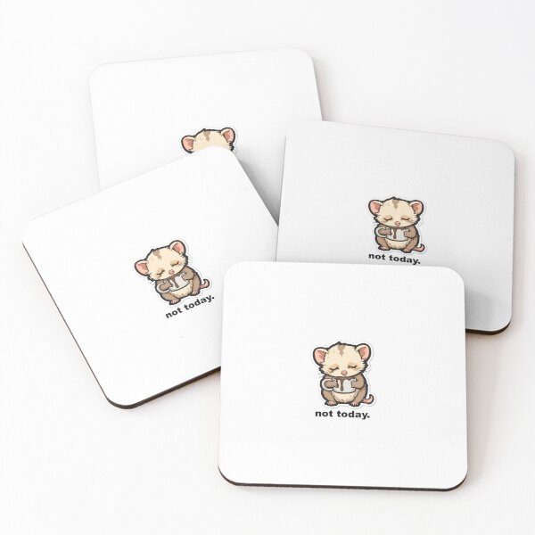Item preview, Cute Opossum Vintage Badge Funny Animal Sticker designed and sold by RedRubyBubble.