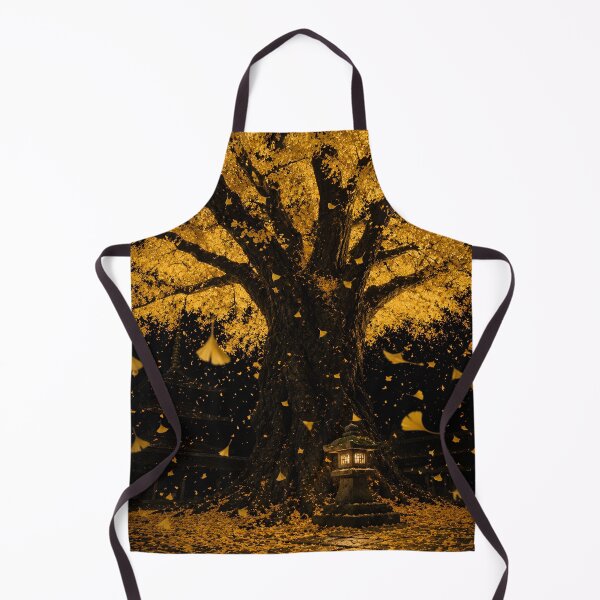 Item preview, Japanese Ginkgo Tree with Golden Autumn Leaves designed and sold by MouradStudio.