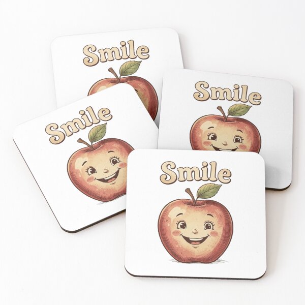 Item preview, Retro "Smiling Apple" graphic designed and sold by The best online style shop.