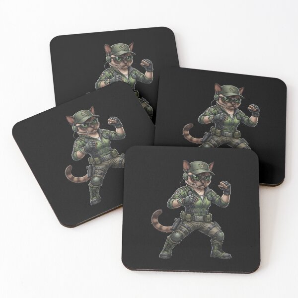 Item preview, Special Forces Cat - Tactical Military Operator Warrior designed and sold by TOOBIC.