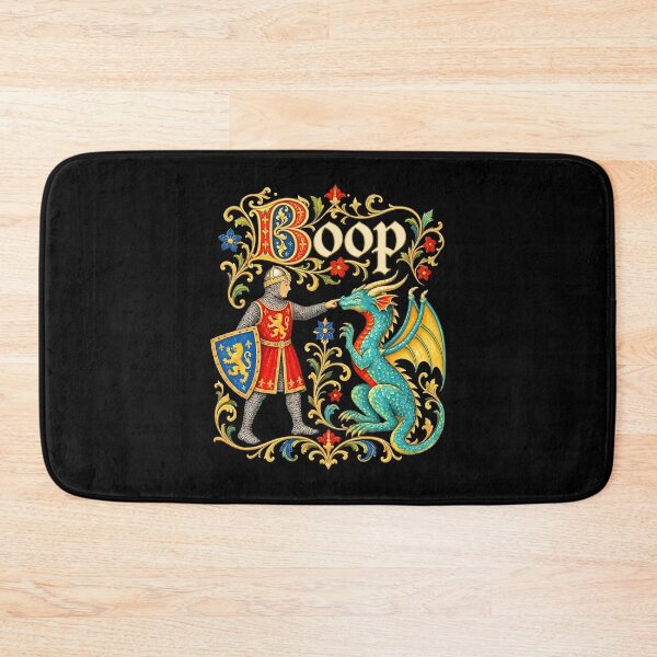 Item preview, Medieval Knight Booping Dragon Art designed and sold by PixlCrypt.